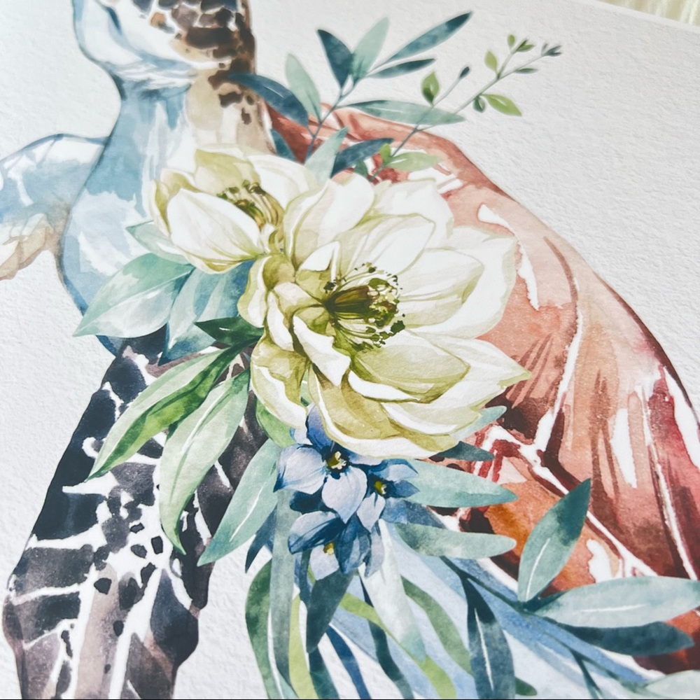 Wall Art Watercolor Sea Turtle Print Poster Unframed - Picture 15 of 15
